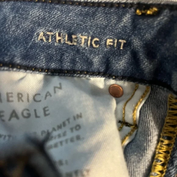 Aerie Men's Slim Fit Blue Jeans - Picture 4 of 5